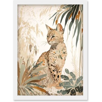 Artery8 - Savannah Cat - Colourful fur pattern - Wall Art Print Artery8 - Savannah Cat - Colourful fur pattern - Wall Art Print