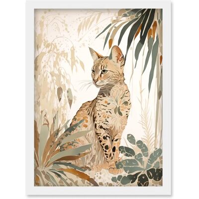 Artery8 - Savannah Cat - Colourful fur pattern - Wall Art Print Artery8 - Savannah Cat - Colourful fur pattern - Wall Art Print