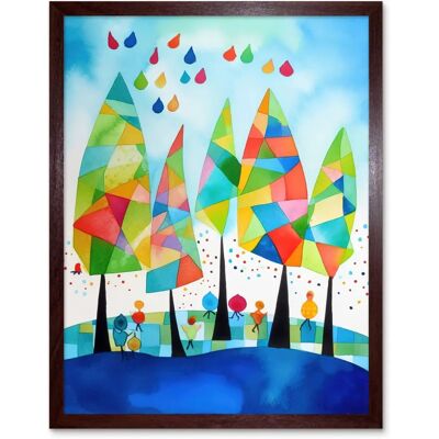 Artery8 - Abstract Autumn Trees - Framed - Art Print Artery8 - Abstract Autumn Trees - Framed - Art Print