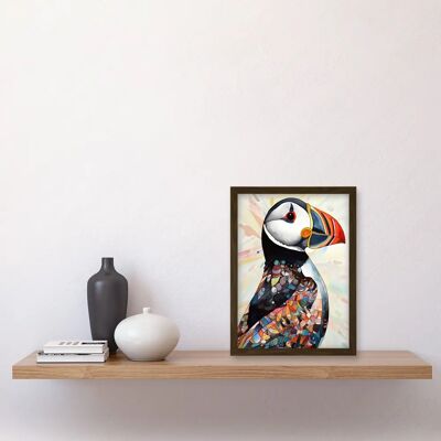Artery8 - Multicolour Puffin - Art Print Artery8 - Multicolour Puffin - Art Print