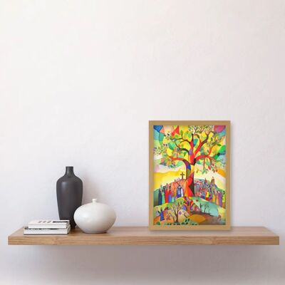Artery8 - The Sermon On The Mount - A4 - framed - Art print Artery8 - The Sermon On The Mount - A4 - framed - Art print