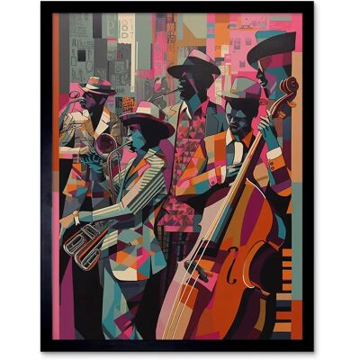 Artery8 - Jazz Festival Musicians - Abstract - Art print Artery8 - Jazz Festival Musicians - Abstract - Art print