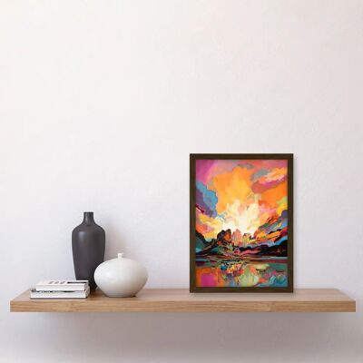 Artery8 - Atmospheric Sunset - Watercolour - Art Print Artery8 - Atmospheric Sunset - Watercolour - Art Print
