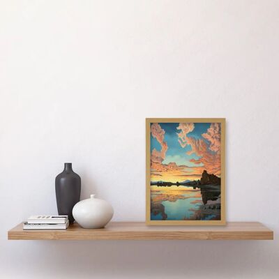 Artery8 - Atmospheric Cloud Reflections - A4 - Wall art print Artery8 - Atmospheric Cloud Reflections - A4 - Wall art print