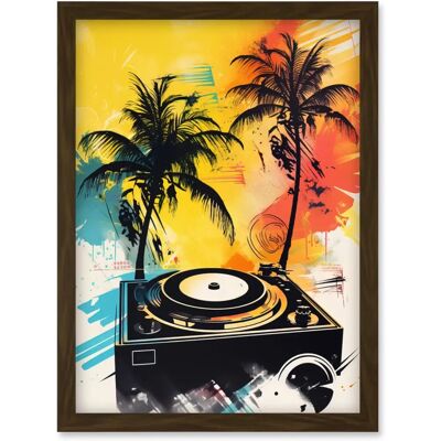 Artery8 - PalmTrees - A4 - Brown - Framed Wall Art Artery8 - PalmTrees - A4 - Brown - Framed Wall Art