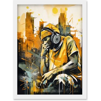 Artery8 - Abstract Cityscape - Headphones - Wall Art Print Artery8 - Abstract Cityscape - Headphones - Wall Art Print