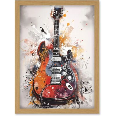 Artery8 - Electric Mandolin Guitar - A4 - Wall Art Print Artery8 - Electric Mandolin Guitar - A4 - Wall Art Print