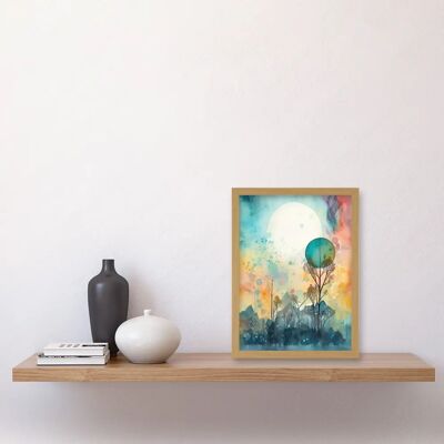 Artery8 - Winter Forest Landscape - A4 - Framed Print Artery8 - Winter Forest Landscape - A4 - Framed Print