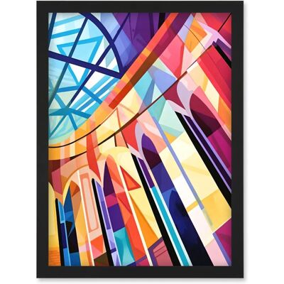 Artery8 - Building with Glass Roof - A4 - Wall Art Print Artery8 - Building with Glass Roof - A4 - Wall Art Print