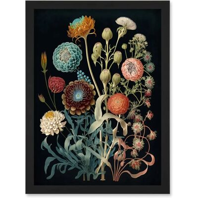 Artery8 - Ernst Haeckel Botanical - A4 - Black - Framed Wall Art Print Artery8 - Ernst Haeckel Botanical - A4 - Black - Framed Wall Art Print