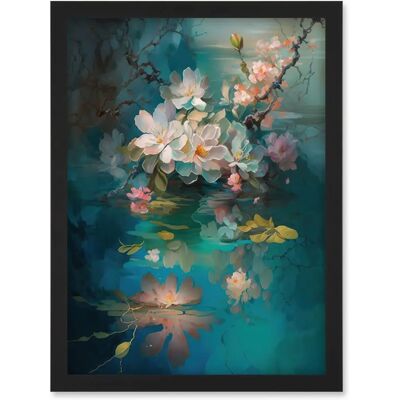 Artery8 - Cherry Blossom Branch - Framed - A4 - Wall Art Artery8 - Cherry Blossom Branch - Framed - A4 - Wall Art