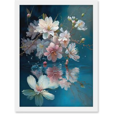 Artery8 - Cherry Blossom Branch - Framed - Wall Art Artery8 - Cherry Blossom Branch - Framed - Wall Art