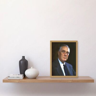 Artery8 - Franklin D Roosevelt Portrait - Wall Art Print Artery8 - Franklin D Roosevelt Portrait - Wall Art Print