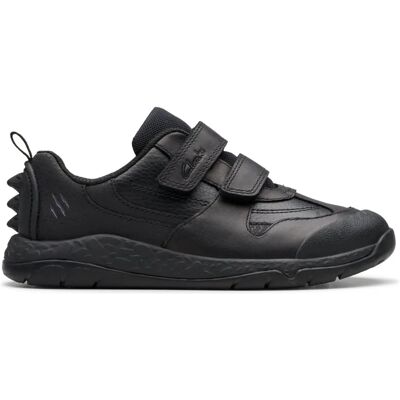 Clarks Steggy 2 Pace Kids - Black Leather School Shoes UK 11.5 Clarks Steggy 2 Pace Kids - Black Leather School Shoes UK 11.5