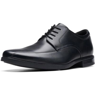 Scarpa da lavoro Clarks tacco a blocco nero Scarpa da lavoro Clarks tacco a blocco nero
