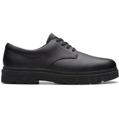 Chaussure Oxford Clarks Lorcam Loop Y en cuir noir Chaussure Oxford Clarks Lorcam Loop Y en cuir noir