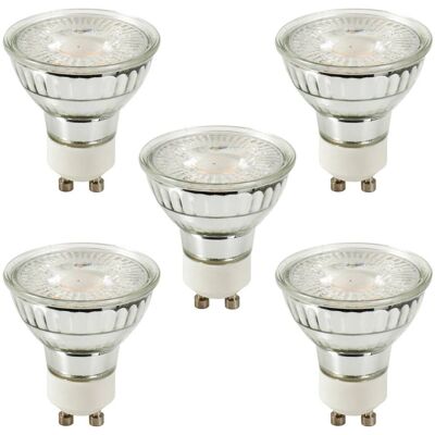 Litecraft Light Bulb Gu10 5 Watt Dimmable 3000k Led Lamp In Warm White - 5 Pack Litecraft Light Bulb Gu10 5 Watt Dimmable 3000k Led Lamp In Warm White - 5 Pack