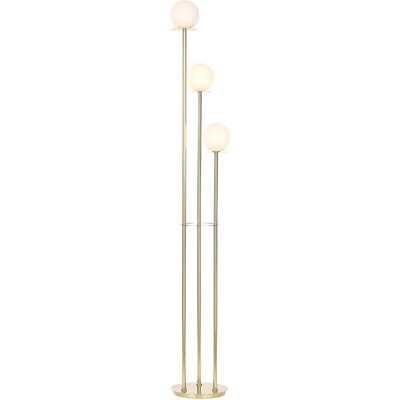 Litecraft - Saucer Floor Lamp - Satin Brass - Floor Lamp Litecraft - Saucer Floor Lamp - Satin Brass - Floor Lamp