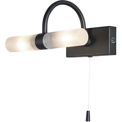 Litecraft - Crista - Satin Black - 2 Arm - Wall light Litecraft - Crista - Satin Black - 2 Arm - Wall light
