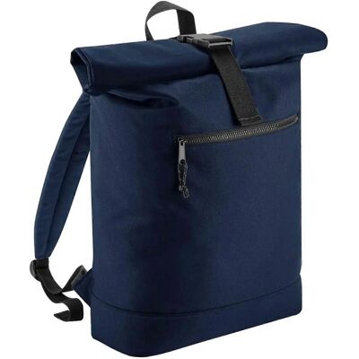 Bagbase Navy Recycled Roll Top Backpack - Backpack Bagbase Navy Recycled Roll Top Backpack - Backpack