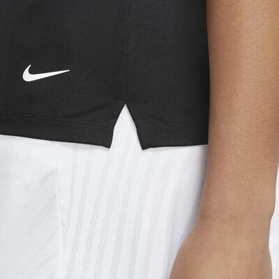 Nike Dames Victory Effen Polo Shirt - Zwart/Wit - XS Nike Dames Victory Effen Polo Shirt - Zwart/Wit - XS