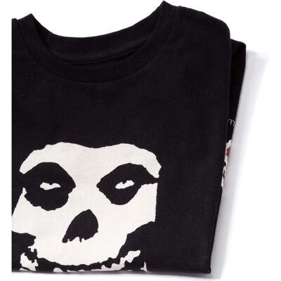 T-shirt Bambini Misfits Nero Bianco Rosso - Logo Teschio T-shirt Bambini Misfits Nero Bianco Rosso - Logo Teschio
