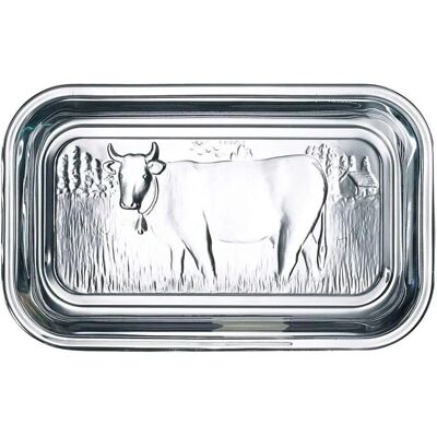 Luminarc Cow Butter Dish - Glass, Embossed, Removable Lid Luminarc Cow Butter Dish - Glass, Embossed, Removable Lid