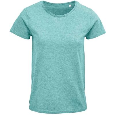 SOLS Damen Crusader Heather Organisches T-Shirt - Bio-Baumwolle, Rundhals, Kurzarm SOLS Damen Crusader Heather Organisches T-Shirt - Bio-Baumwolle, Rundhals, Kurzarm