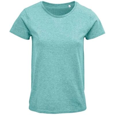 Sols Damen Crusader Heather Organic T-Shirt - Hellgrün - T-Shirt Sols Damen Crusader Heather Organic T-Shirt - Hellgrün - T-Shirt