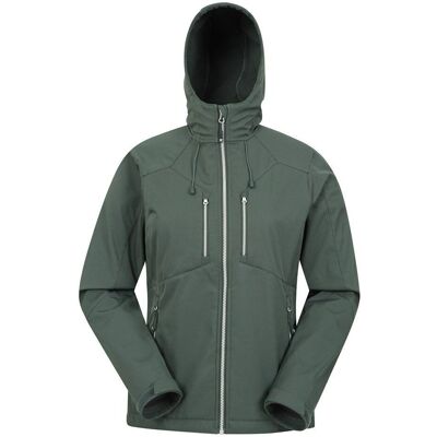 Mountain Warehouse Helsinki Khaki Gerecyclede Softshell Jas - Dames Mountain Warehouse Helsinki Khaki Gerecyclede Softshell Jas - Dames
