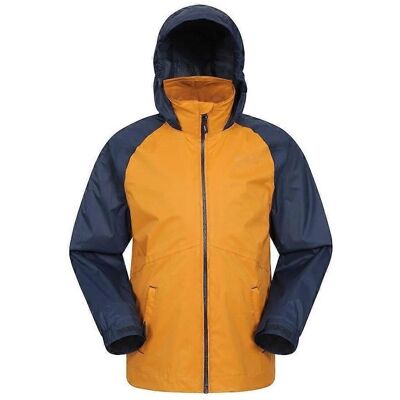 Mountain Warehouse Kinder Gele Waterdichte Jas - Torrent II - 7-8 Jaar Mountain Warehouse Kinder Gele Waterdichte Jas - Torrent II - 7-8 Jaar