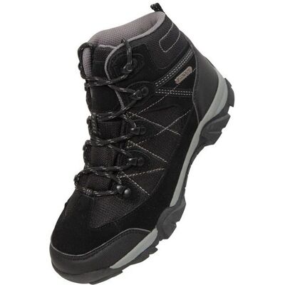 Mountain Warehouse kinders Trail suède wandelschoenen - Zwart - UK 5 Mountain Warehouse kinders Trail suède wandelschoenen - Zwart - UK 5