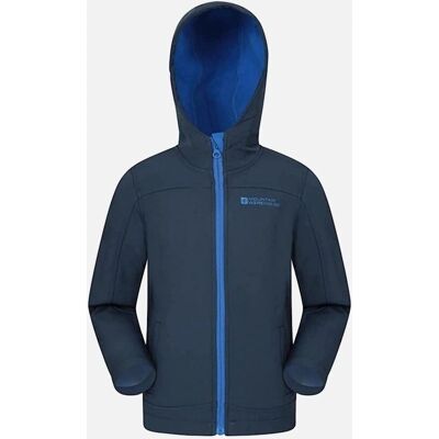 Mountain Warehouse Kinder Exodus Waterdichte Softshell Jas - Marineblauw - Maat 5-6 jaar Mountain Warehouse Kinder Exodus Waterdichte Softshell Jas - Marineblauw - Maat 5-6 jaar