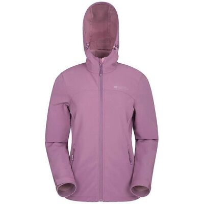 Mountain Warehouse Exodus Ademend Soft Shell Jas - Paars - Maat 18 Mountain Warehouse Exodus Ademend Soft Shell Jas - Paars - Maat 18