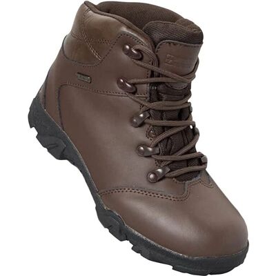 Mountain Warehouse Waterdichte Suede-kinderschoenen - Zwart - Maat UK 2 Mountain Warehouse Waterdichte Suede-kinderschoenen - Zwart - Maat UK 2