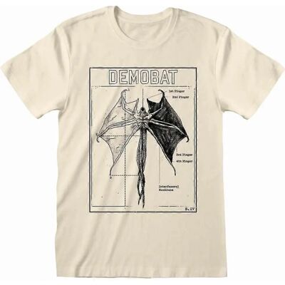 Universal Demobat T-shirt - Unisex Licensed Beige Large Universal Demobat T-shirt - Unisex Licensed Beige Large