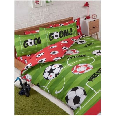 Pertemba FR - Football Duvet Cover Set - Reversible Soccer Bedding Pertemba FR - Football Duvet Cover Set - Reversible Soccer Bedding