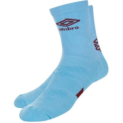Umbro Mens Protex Gripped Ankle Socks - Sky Blue / New Claret - Socks Umbro Mens Protex Gripped Ankle Socks - Sky Blue / New Claret - Socks