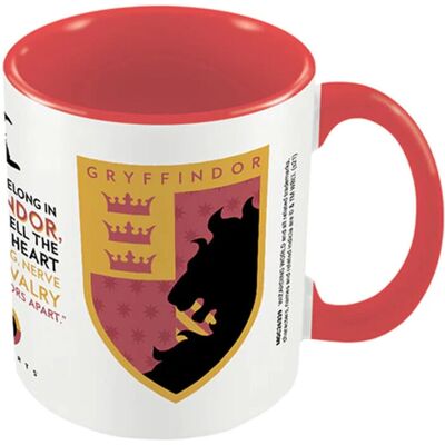 Harry Potter Gryffindor Mug - Inner Two Tone Pink/White/Yellow Harry Potter Gryffindor Mug - Inner Two Tone Pink/White/Yellow