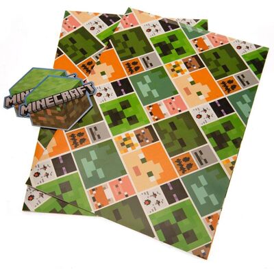 Minecraft lahjapaperiarkit - Useita värejä - 70cm x 50cm Minecraft lahjapaperiarkit - Useita värejä - 70cm x 50cm