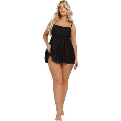 Yours Curve Maillot de bain avec panneau en mesh noir - Maillot de bain - Publicité Yours Curve Maillot de bain avec panneau en mesh noir - Maillot de bain - Publicité