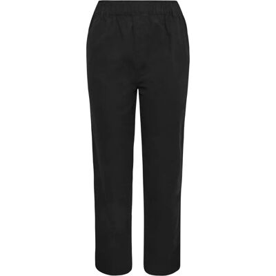 Pantalons en coton noir à jambes larges de Yours - Publicité Pantalons en coton noir à jambes larges de Yours - Publicité