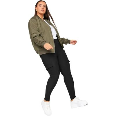 Yours Black Cargo Leggings - Leggings Yours Black Cargo Leggings - Leggings