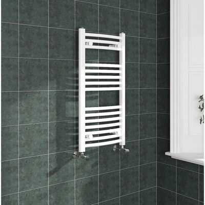 NRG - Curved Central Heating Towel Rail - White - Towel Rail NRG - Curved Central Heating Towel Rail - White - Towel Rail