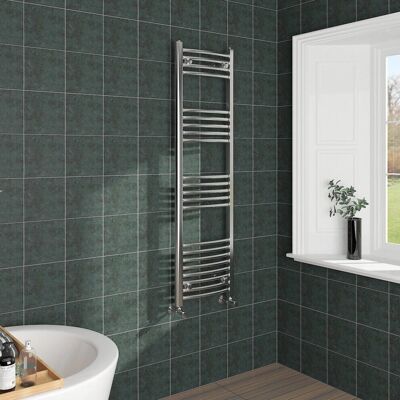 NRG - Curved Central Heating Towel Rail - 1400x400mm - Towel Rail NRG - Curved Central Heating Towel Rail - 1400x400mm - Towel Rail