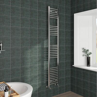 NRG - NRG Curved Central Heating Towel Rail - 1800x300mm - Towel Rail NRG - NRG Curved Central Heating Towel Rail - 1800x300mm - Towel Rail