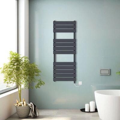 NRG Flat Pane - Anthracite - 1200x450mm - Towel Rail Radiator NRG Flat Pane - Anthracite - 1200x450mm - Towel Rail Radiator