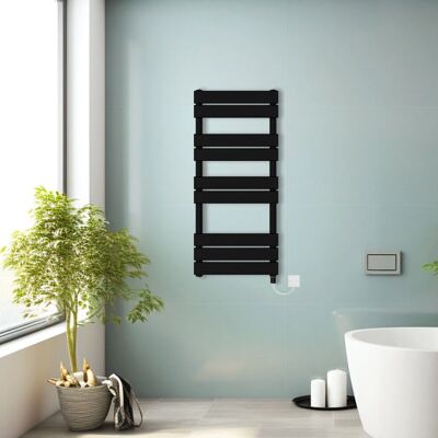 NRG - NRG - 1000x450mm - Black - Towel Rail Radiator NRG - NRG - 1000x450mm - Black - Towel Rail Radiator