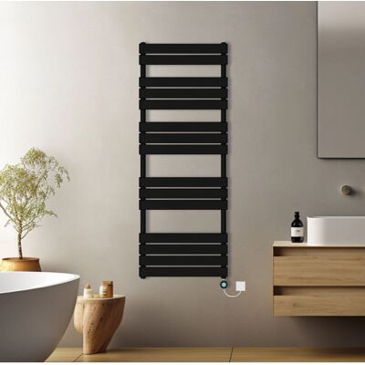 NRG - Electric Heated - Black - Towel Rail NRG - Electric Heated - Black - Towel Rail
