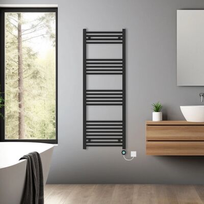 NRG - NRG - Black - 1400x500mm - Towel Rail NRG - NRG - Black - 1400x500mm - Towel Rail